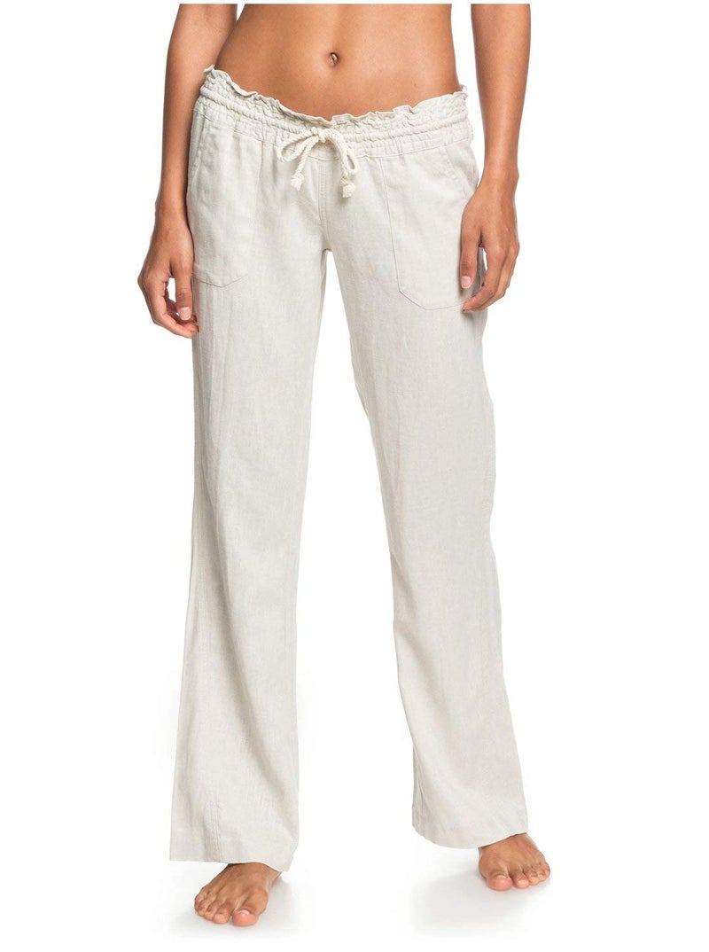 Roxy Women's Oceanside Pant, Stone, X-Large - Image 2